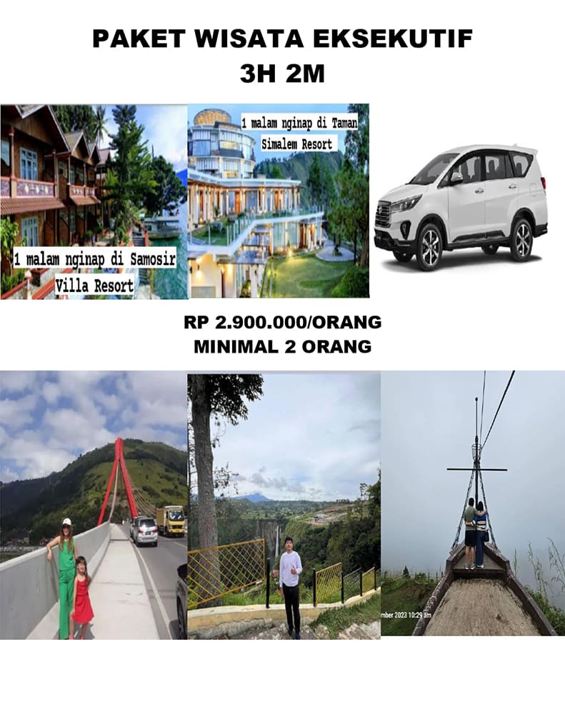 Paket Tour Ke Danau Toba Murah 3H2M